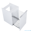 Elita Look komoda z koszem cargo 40x63x45cm biały mat 167309